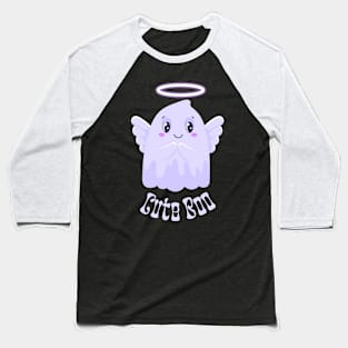 Cute Boo Angel - Heavenly Adorable Ghost Illustration Baseball T-Shirt